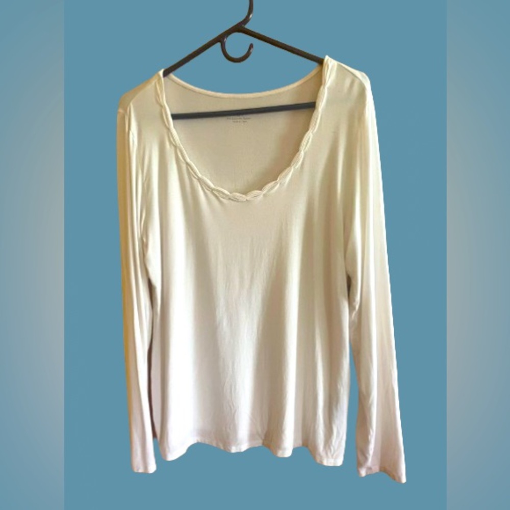 Grace cream long-sleeve shirt XL